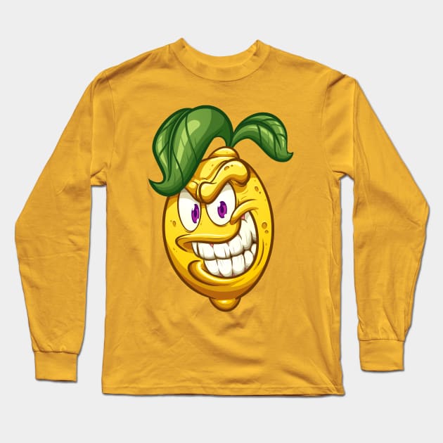 Smiling lemon Long Sleeve T-Shirt by memoangeles